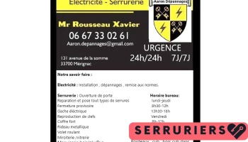 Aaron Depannages Electricite Serrurerie - 33700 Mérignac