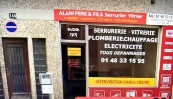 alain pere et fils serrurier vitrier - Pantin