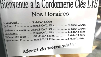 Cordonnerie Clés Lys - 64400 Oloron-Sainte-Marie