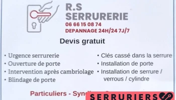 Rs Serrurerie - 92310 Sèvres