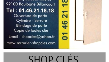 Shop Clés - serrurier Boulogne Billancourt 92 - 92100 Boulogne-Billancourt