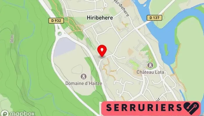 carte de a  à Ustaritz