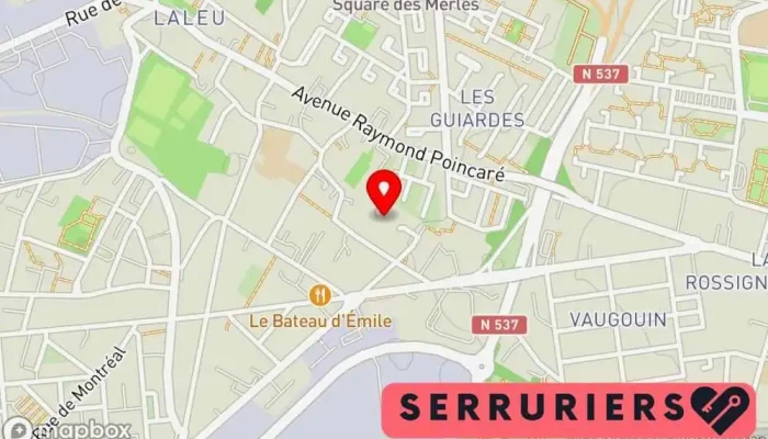 carte de Actif Serrurier La Rochelle Service Dépannage Maintenance Serrurier, Service de serrurerie d'urgence à La Rochelle