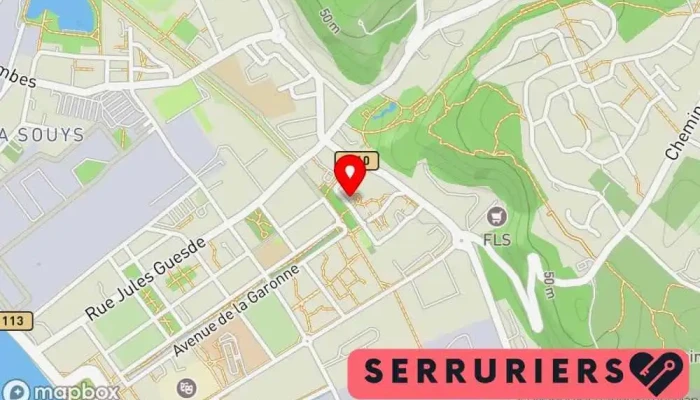 carte de A.D.R SERRURIER DÉPANNEUR Serrurier, Service de serrurerie d'urgence à Floirac