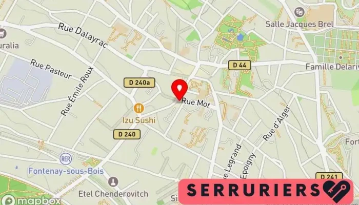 carte de ads artisans Serrurier, Vitrier à Fontenay-sous-Bois