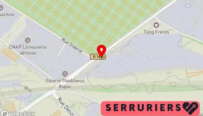 Alain Pere Et Fils Serrurier Vitrier -  Carte - Pantin