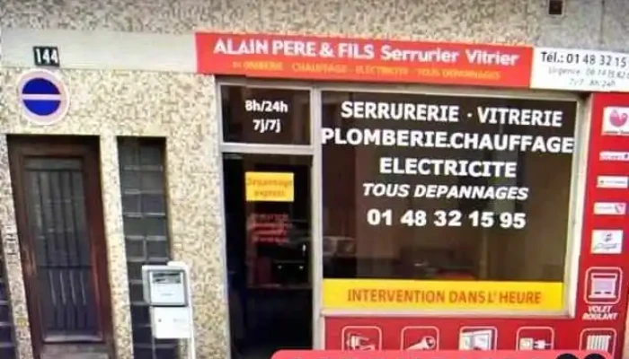 alain pere et fils serrurier vitrier - Pantin