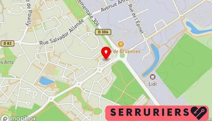 carte de Allo SDR - Serrurerie, Dépannage Rapide Serrurier, Service de serrurerie d'urgence à Vert-Saint-Denis