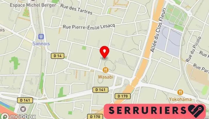 Alpha Services Plombier Serrurier Sannois Carte - Sannois