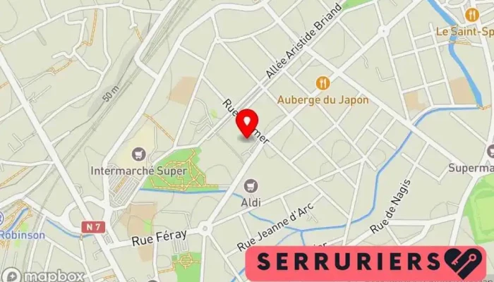 carte de Ametal Solutions Serrurier, Fournisseur de portes, Électricien, Fournisseur de portes de garage à Corbeil-Essonnes