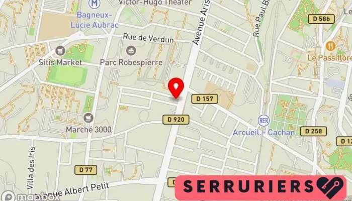 carte de Ardillo Vitrerie - miroiterie, Serrurier, Service de réparation de pare-brise, Fournisseur de fenêtres à Bagneux