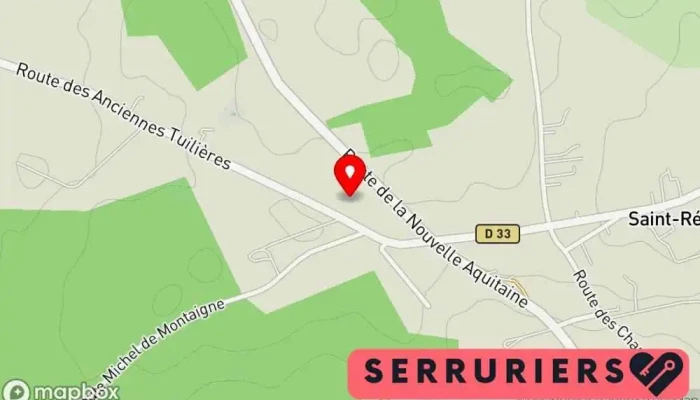 carte de Ascenseurs Serrureries d'Aquitaine Serrurier à Saint-Rémy