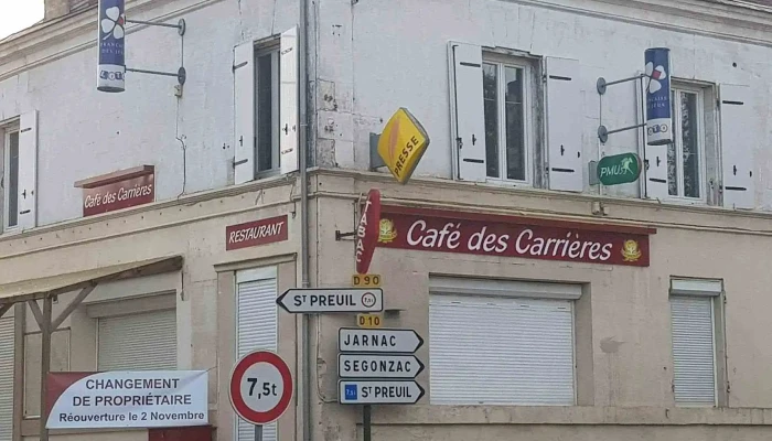 Bar Tabac Restaurant - Café Des Carrières - 16720 Saint-Même-Les-Carrières