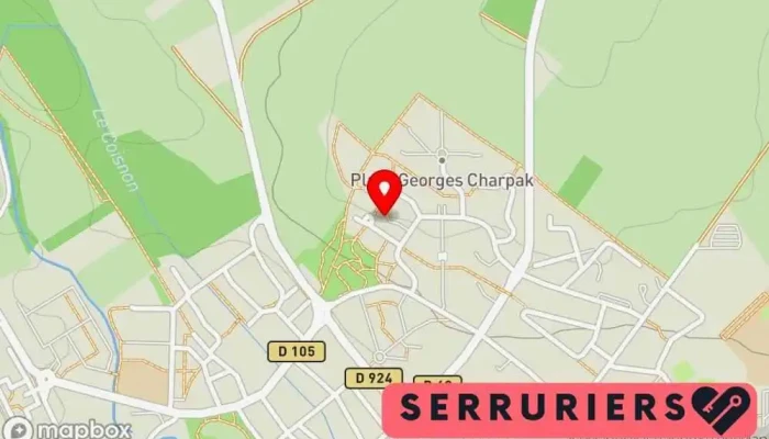 carte de BELIER SERRURIER CHAMBLY Serrurier, Service de serrurerie d'urgence à Chambly