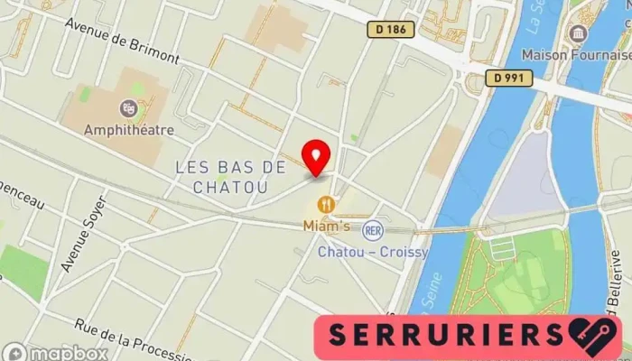 carte de Bertel et fils Serrurier à Chatou