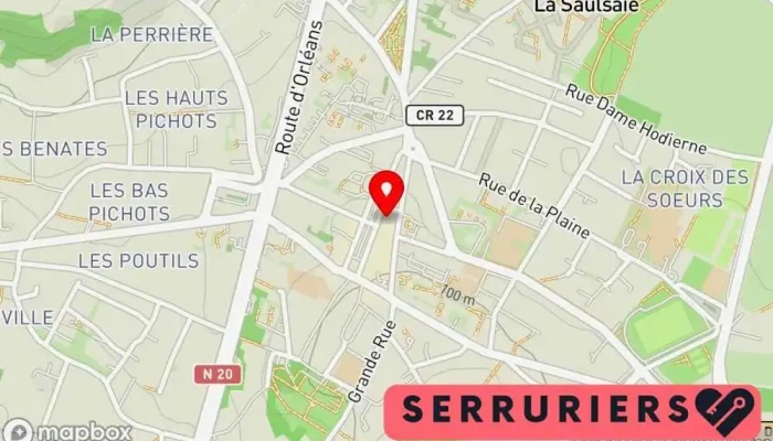 carte de Binet Serrurerie [serrurier dépannage express] Service de serrurerie d'urgence, Serrurier à Montlhéry