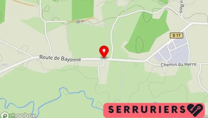 carte de BK SERVICES Serrurier à Salies-de-Béarn
