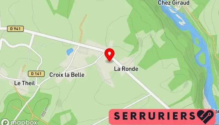 carte de BORDERIE SERRURERIE METALLERIE Serrurier à Saint-Léonard-de-Noblat