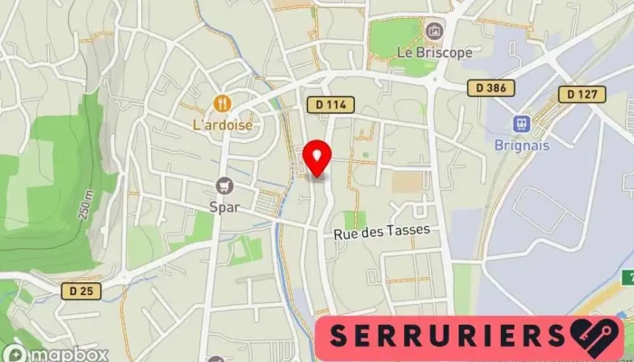 Bp Serrurerie -  Carte - Brignais