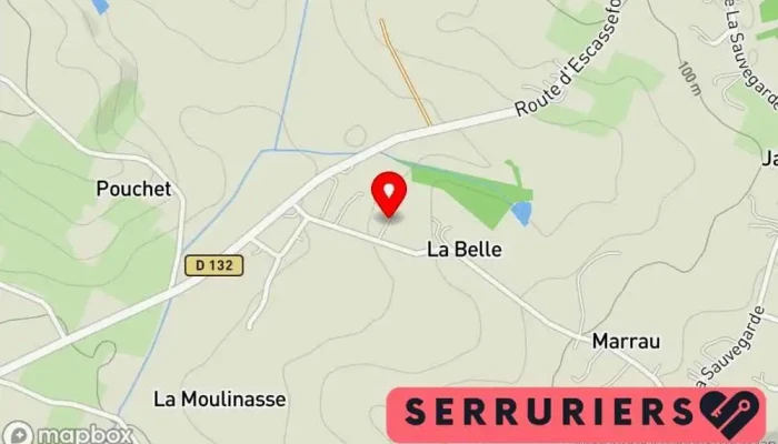 carte de Brieda Jean-Michel Atelier de menuiserie, Vitrerie - miroiterie, Serrurier, Service de pose de parquet à Virazeil