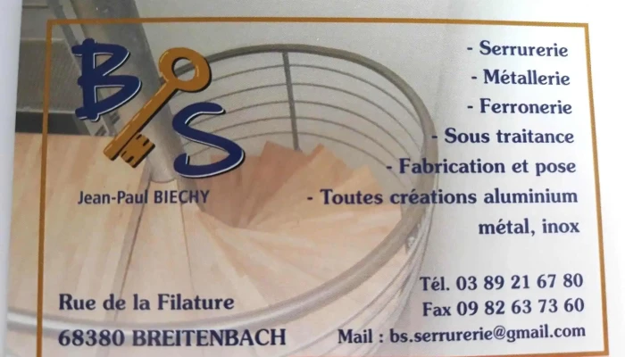 Bs Serrurerie - 68380 Breitenbach-Haut-Rhin