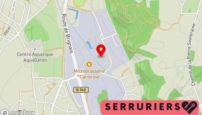 Chamblas Menuiserie Serrurerie Carte - Brignais
