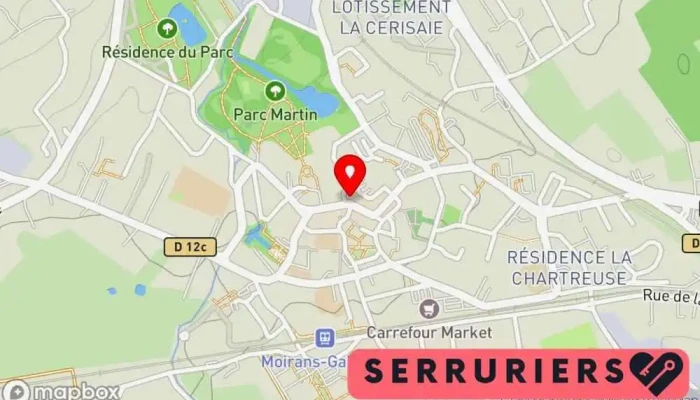 Chapus Serrurerie Metallerie Carte - Moirans