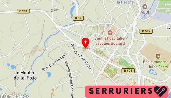 carte de CHOQUET Multiservices Électricien, Charpentier, Service de serrurerie d'urgence, Serrurier, Peintre en bâtiment, Plombier, Couvreur, Vitrier à Saint-Yrieix-la-Perche