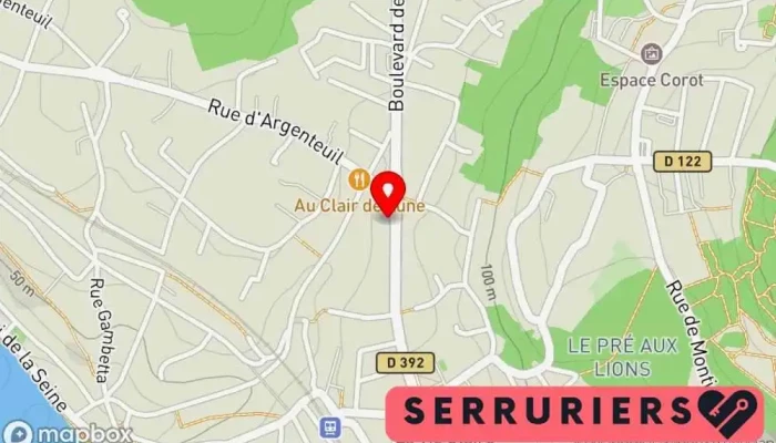 carte de CHRONOCLEAUTO Service de serrurerie d'urgence à La Frette-sur-Seine