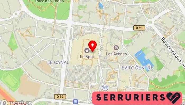 carte de Clé minute EVRY Service de reproduction de clés, Serrurier à Évry-Courcouronnes