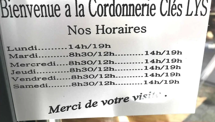 Cordonnerie Clés Lys - 64400 Oloron-Sainte-Marie