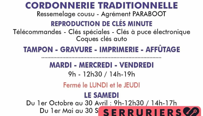Cordonnerie de l'Avenue - 16100 Cognac