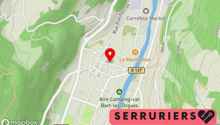 Cordonnerie Fournier -  Carte - Bort-les-orgues