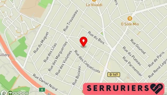 carte de Cs.Serrurerie Service de serrurerie d'urgence, Vitrerie - miroiterie, Magasin de stores et de rideaux à Savigny-sur-Orge
