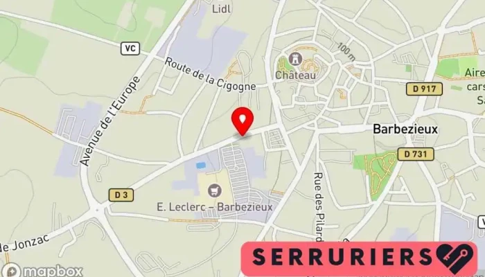 carte de CT SERVICES Cordonnier à Barbezieux-Saint-Hilaire