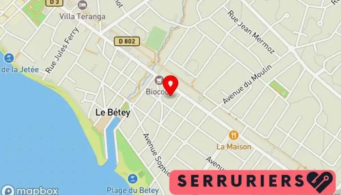 carte de Dépannage Emmanuel-Serrurier-Dépannages et services de serrureries - réparations de volets roulants Service de serrurerie d'urgence, Artisanat, Serrurier, Atelier de menuiserie, Soudeur à Andernos-les-Bains