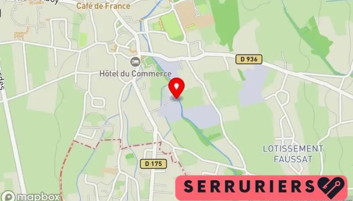 carte de Dupont Metallerie Serrurier à Pontacq