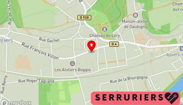 carte de ERROS - Serrurerie et contrôle d'accès Service de serrurerie d'urgence, Boutique de serrurerie, Atelier de métallerie, Négociant en produits métalliques à Auvers-sur-Oise