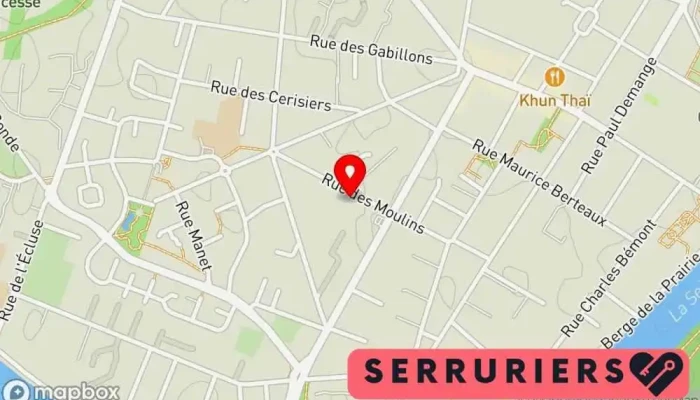 carte de Ets Gerber Serrurier, Atelier de métallerie à Croissy-sur-Seine