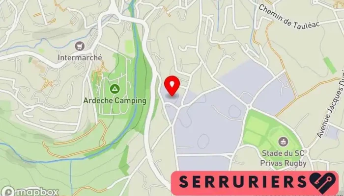 Ferronnier Serrurier Curinier -  Carte - Privas