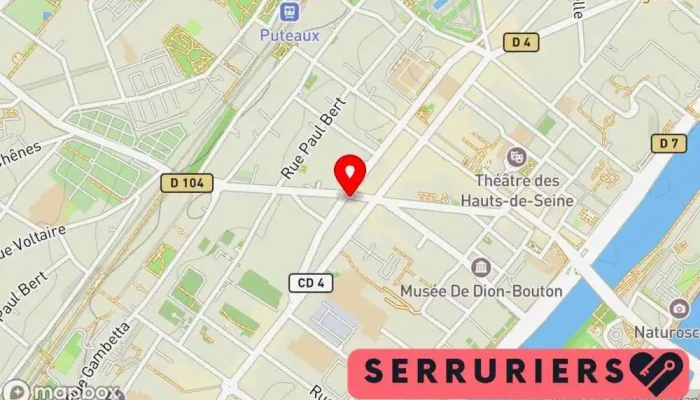 carte de FRED SERRURERIE Service de serrurerie d'urgence à Suresnes
