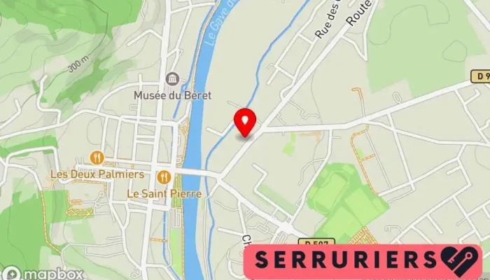 carte de Gianoli Serrure et Dépannage 24/7 Serrurier, Service de serrurerie d'urgence à Nay