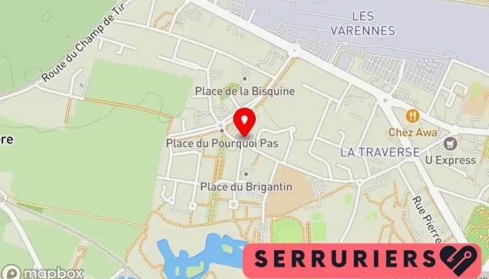 carte de Homesafe Serrurier, Service de serrurerie d'urgence à Aytré