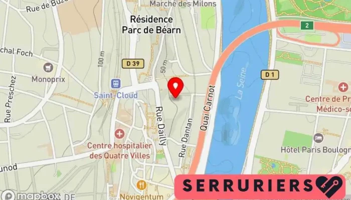 carte de Idsv maintenance Serrurier à Saint-Cloud