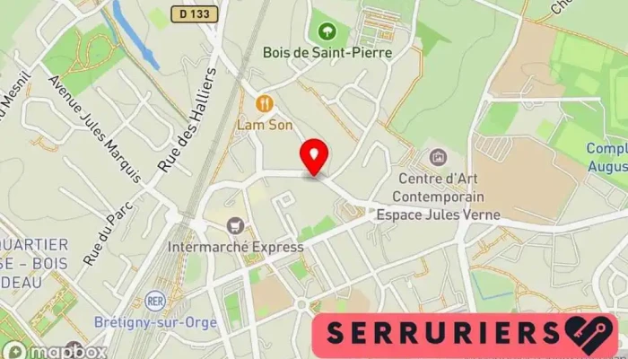 carte de INLAB ASSISTANCE SERRURERIE VITRERIE Serrurier, Vitrier à Brétigny-sur-Orge