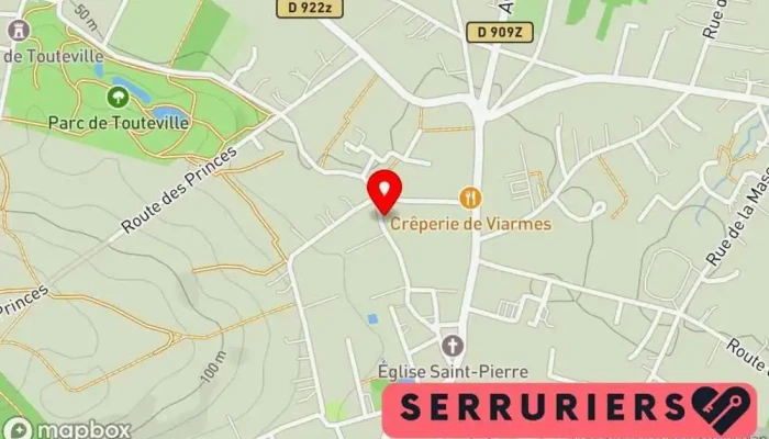 carte de IRISSOU SERRURERIE Serrurier, Vitrerie - miroiterie, Atelier de métallerie à Viarmes