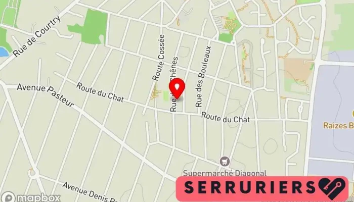 carte de Karmosouverture Serrurier à Courtry