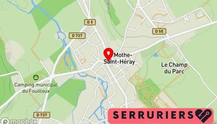 carte de La Mothe-Saint-Héray  à La Mothe-Saint-Héray