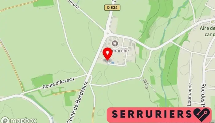 carte de Laborie SARL Société de fabrication d'escaliers, Fabricant à Garlin