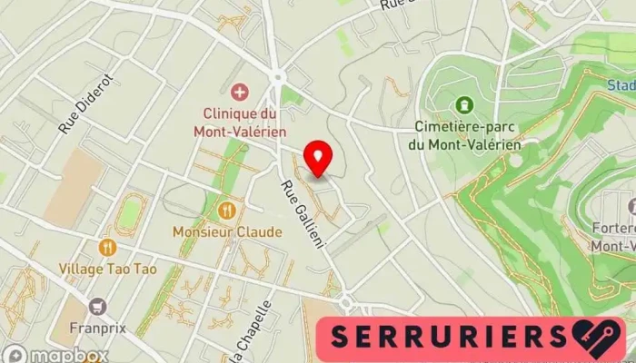 carte de LM Fermetures Serrurier, Fournisseur de fenêtres à Rueil-Malmaison